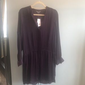Silky purple dress